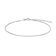 Rhd. sølv ankel SUMMER52 venezia 23+4cm - Urma.dk