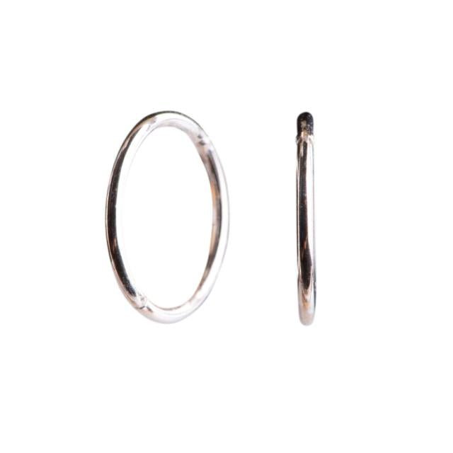 Rhd. sølv creol 14mm udvendigt - Urma.dk