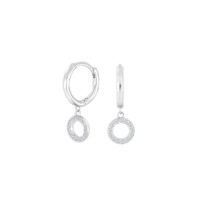 Rhd. Sølv creol cirkel IBINOR - Urma.dk