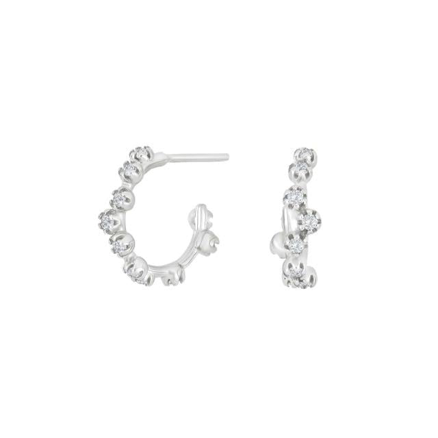 Rhd. sølv creoler NANANOR - Urma.dk