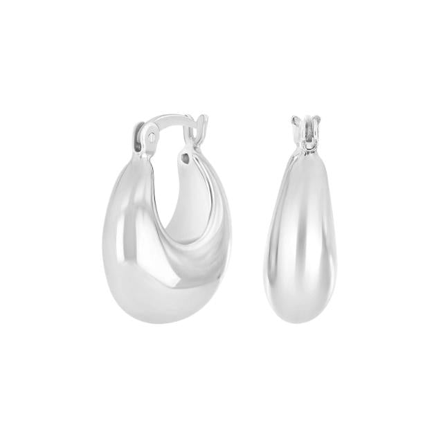 Rhd. sølv creoler TORN52 - Urma.dk