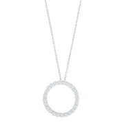 Rhd. sølv halskæde cirkel 20mm OBINOR - Urma.dk