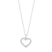 Rhd. sølv halskæde hjerte 15mm OBINOR - Urma.dk