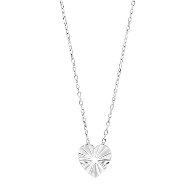Rhd. Sølv halskæde hjerte ACTOR52 - Urma.dk