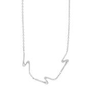 Rhd. Sølv kæde WAVE52 - Urma.dk