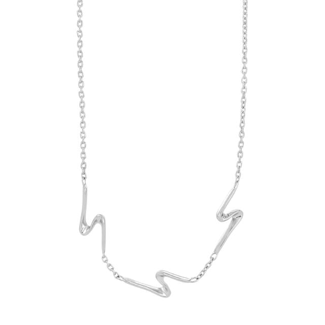 Rhd. Sølv kæde WAVE52 - Urma.dk