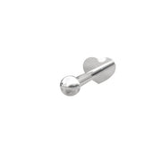 Rhd. sølv Labret - piercing kugle 2mm solid PIERCE52 - Urma.dk