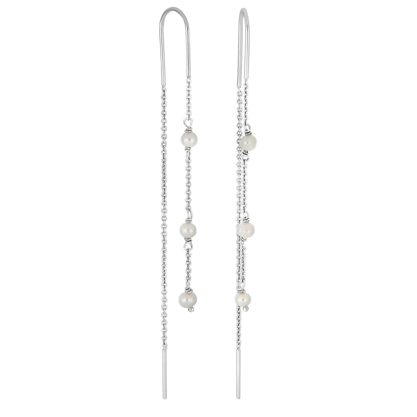 Rhd. sølv ørehænger PEARL52 - Urma.dk