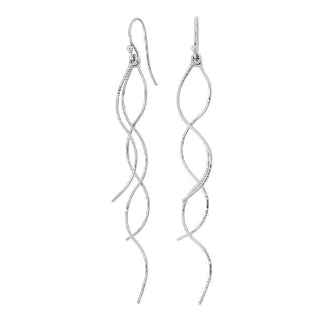 Rhd. sølv ørehænger SPIN52 - Urma.dk