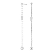 Rhd. sølv ørehængere BEADIT52 - Urma.dk