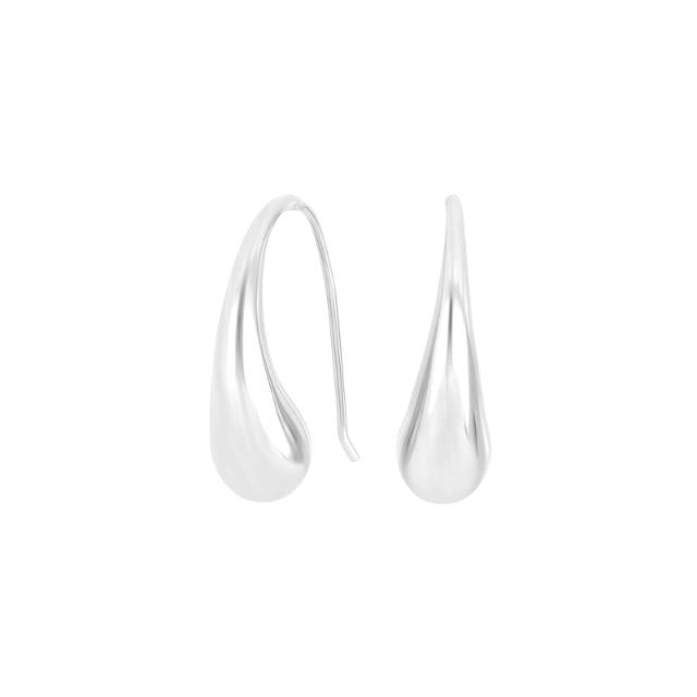 Rhd. sølv ørehængere dråbe MACARINA52 - Urma.dk