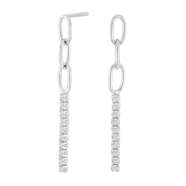 Rhd. Sølv ørehængere KLEONOR - Urma.dk