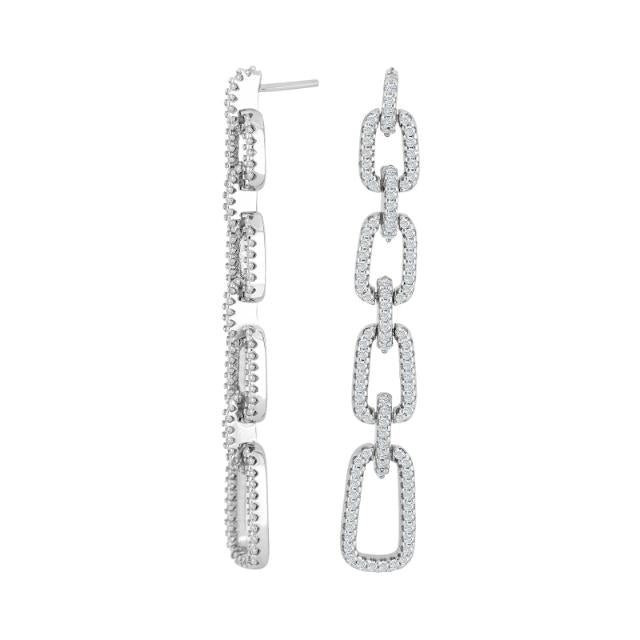 Rhd. Sølv ørehængere MIMINOR kantet - Urma.dk