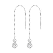 Rhd. Sølv ørekæde IDANOR - Urma.dk