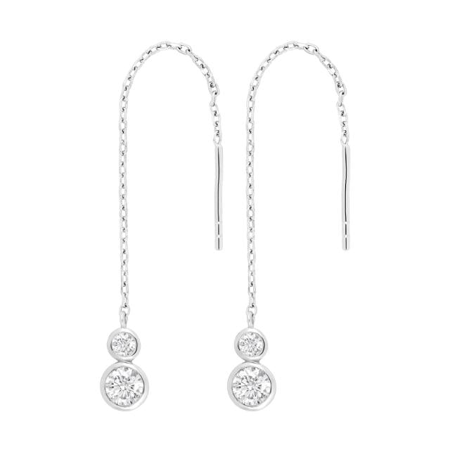 Rhd. Sølv ørekæde IDANOR - Urma.dk