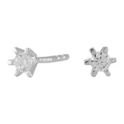 Rhd. sølv øreringe 6 grabber med 2,5mm cz - Urma.dk