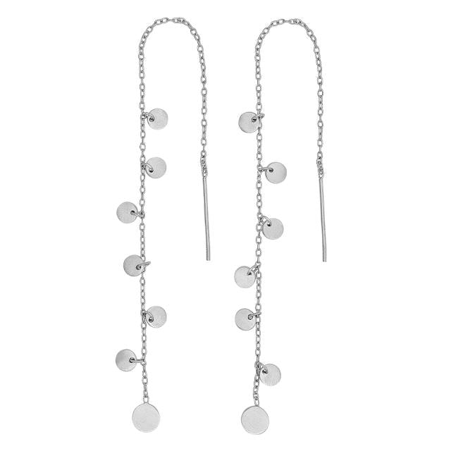 Rhd. sølv øreringe DISC52 13cm - Urma.dk