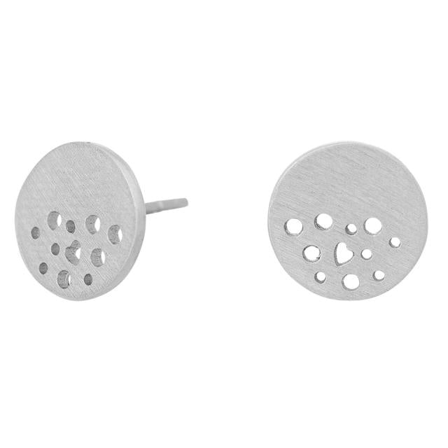 Rhd. sølv øreringe DUST52 10mm - Urma.dk