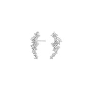 Rhd. Sølv øreringe METTENOR hvid - Urma.dk