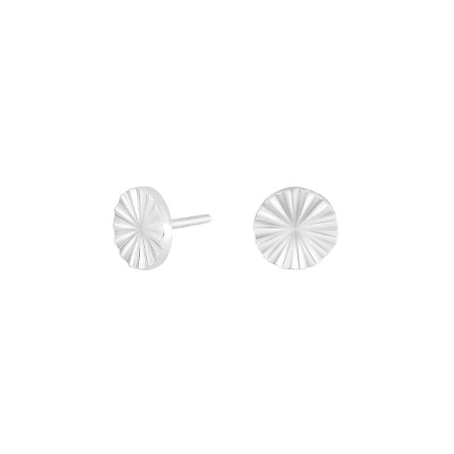 Rhd. sølv ørestikker cirkel ACTOR52 - Urma.dk
