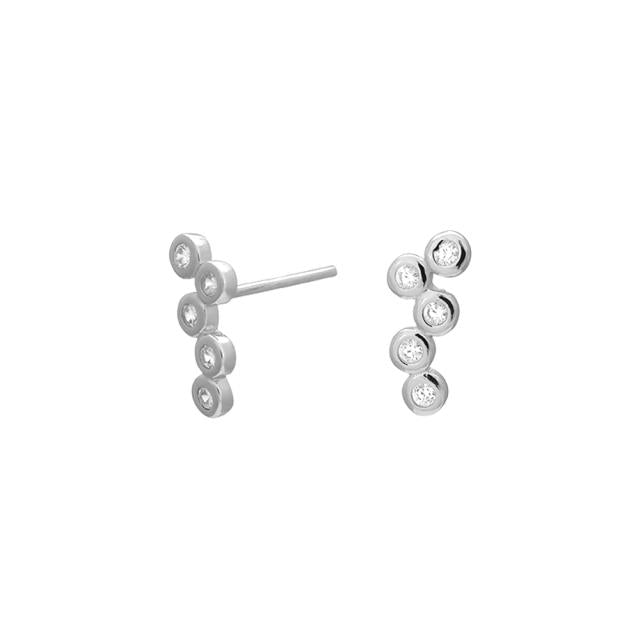 Rhd. Sølv ørestikker EVANOR 11mm - Urma.dk