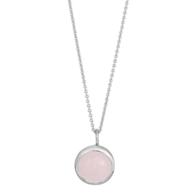 Rhd. sølv vedhæng SWEETS52 rosa quartz 11mm - Urma.dk