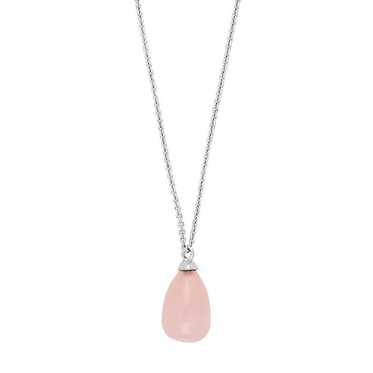 Rhd. sølv vedhæng SWEETS52 rosa quartz - Urma.dk