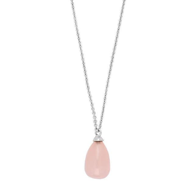Rhd. sølv vedhæng SWEETS52 rosa quartz - Urma.dk