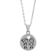 Rhd. sølv vedhæng venner 11mm 38+5cm - Urma.dk