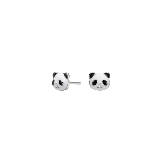 Rhd. sølvørestikker panda m/emalje - Urma.dk