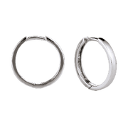 RHOD. SØLV CREOL 32MM, TRÅD 2 MM M/KLAPL