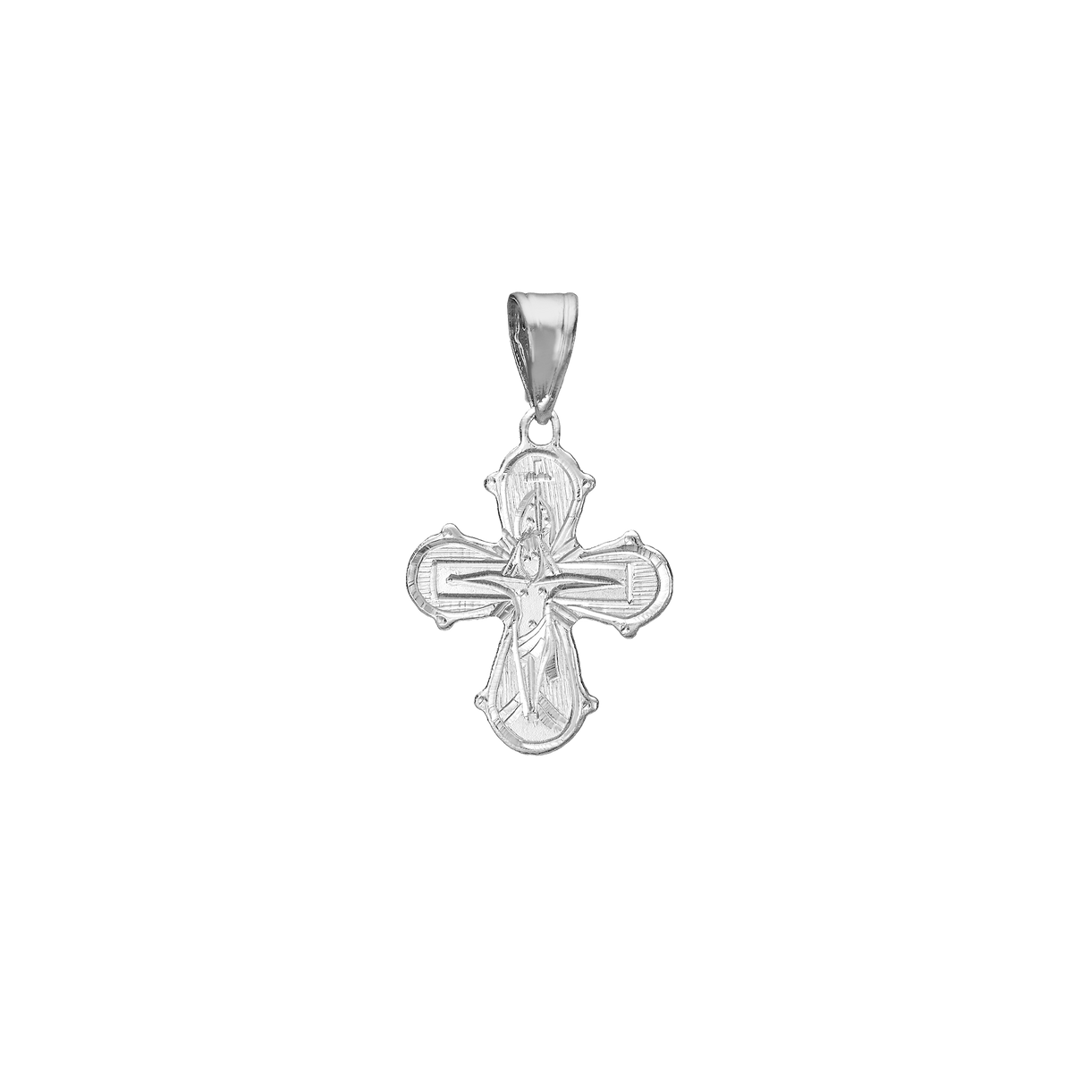 RHOD. SØLV DAGMAR KORS 15 X 17,5 mm