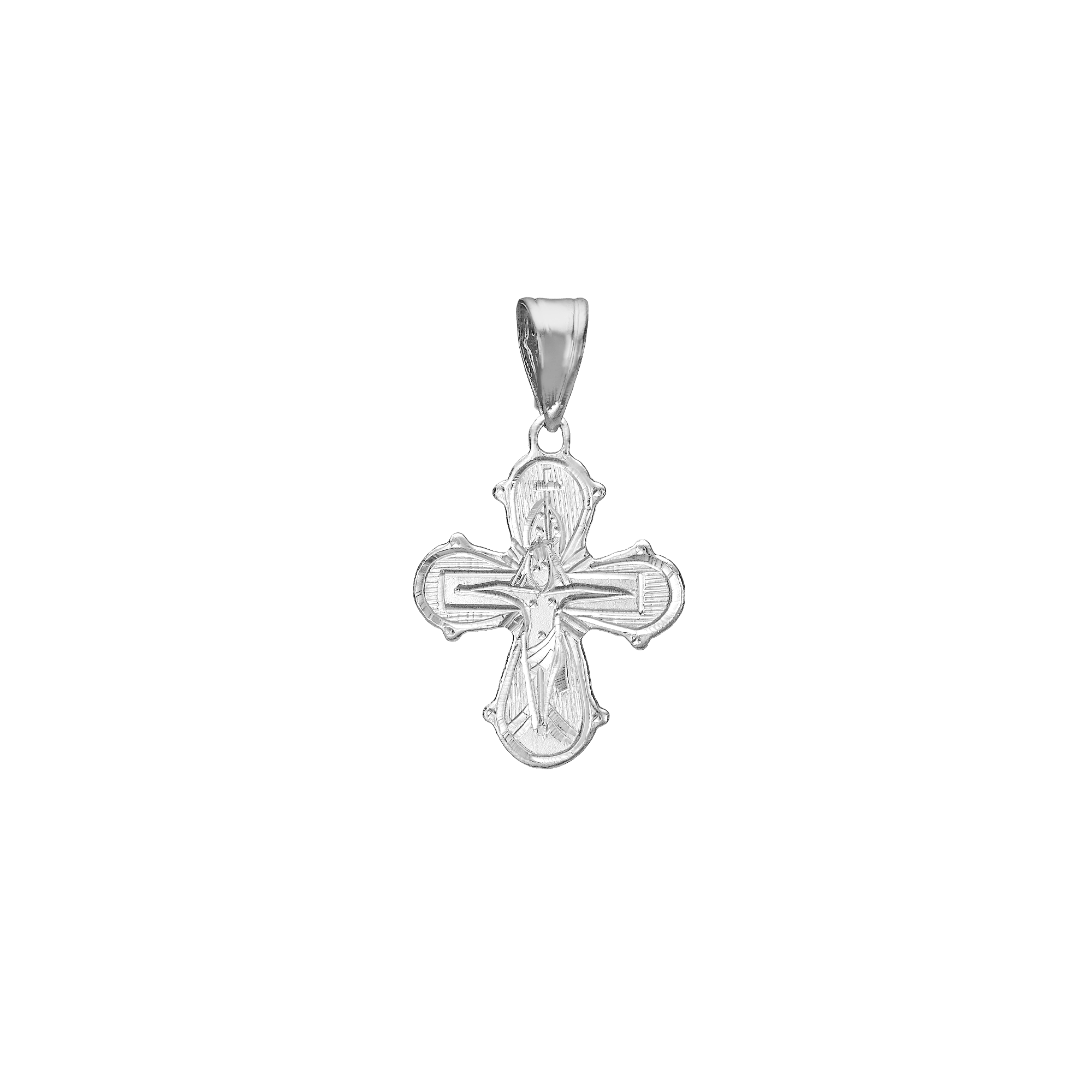 RHOD. SØLV DAGMAR KORS  15 x17,5 mm