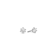 RHOD. SØLV ØRESTIK M/SY.ZIRCONIA 5MM