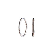 Rhod. sølv creol 10mm udvendigt - Urma.dk