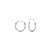 RHOD. SØLV CREOL 12MM, TRÅD 2 MM M/VIPPE - Urma.dk