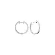 RHOD. SØLV CREOL 14MM, TRÅD 3MM M/KLAPLÅ - Urma.dk