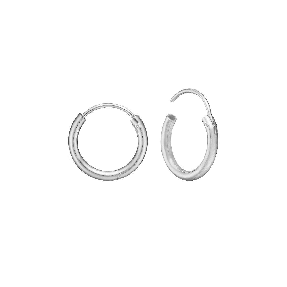 RHOD. SØLV CREOL 16MM, TRÅD 2 MM M/VIPPE - Urma.dk