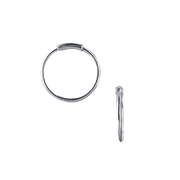 RHOD. SØLV CREOL 17,5MM, TRÅD 1MM VRID - Urma.dk