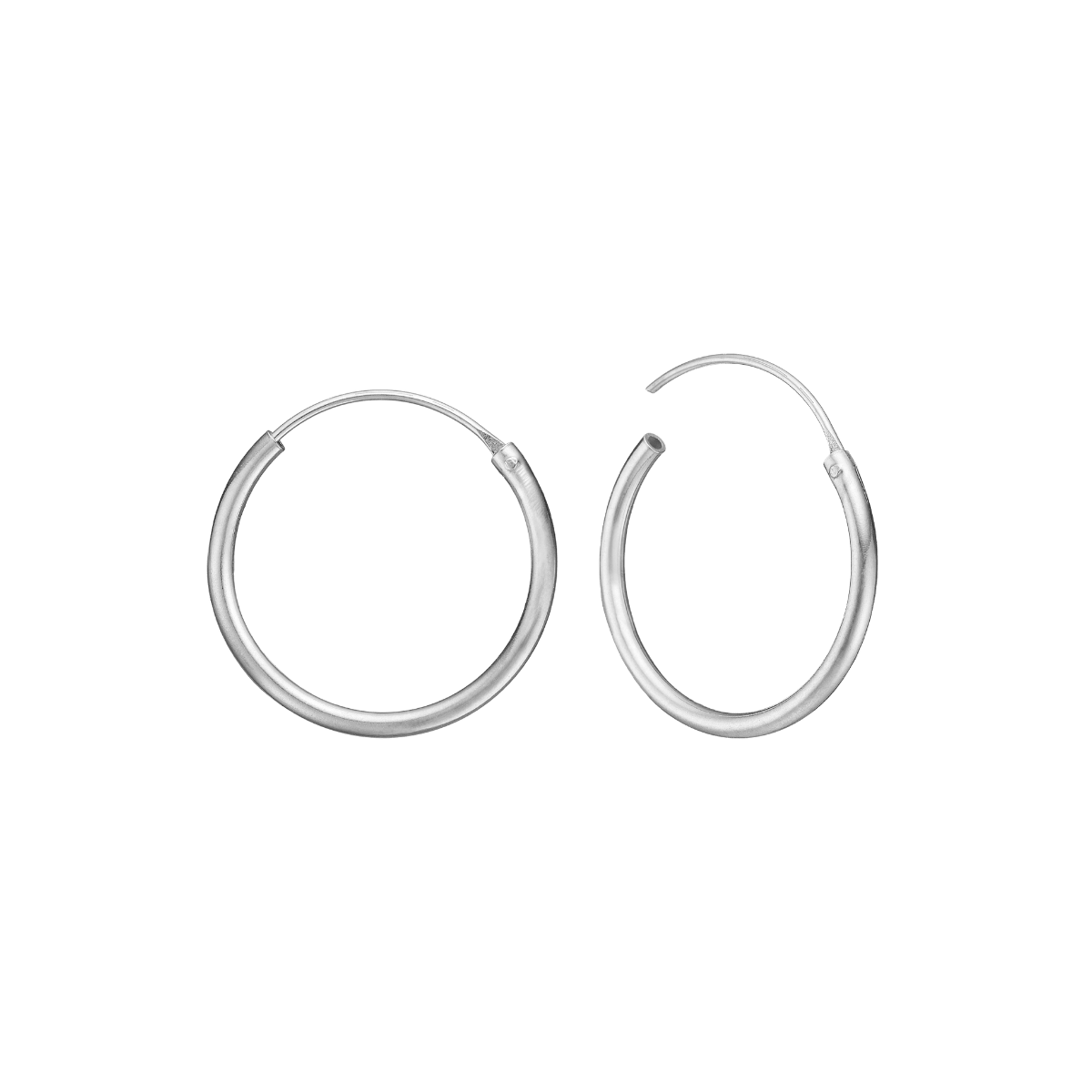 RHOD. SØLV CREOL 19MM, TRÅD 1,5 MM M/VIP - Urma.dk