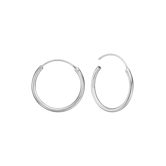 RHOD. SØLV CREOL 19MM, TRÅD 1,5 MM M/VIP - Urma.dk