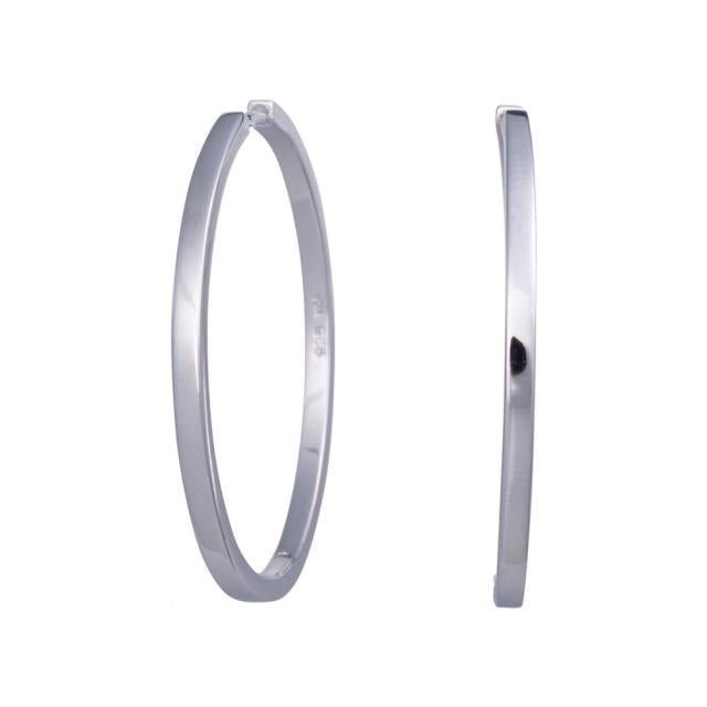 Rhod. sølv creol 20mm - Urma.dk