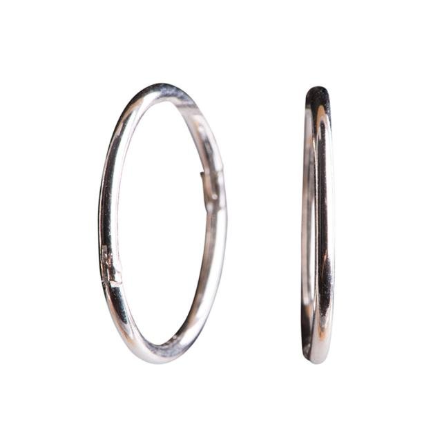 Rhod. sølv creol 22 mm udvendigt - Urma.dk