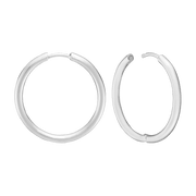 RHOD. SØLV CREOL 28 MM TRÅD 2,5 MM M/KL - Urma.dk