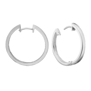 RHOD. SØLV CREOL 28,5 MM, TRÅD 3MM M/KLA - Urma.dk