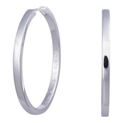 Rhod. sølv creol 40 mm - Urma.dk