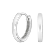 Rhod. sølv creoler 14mm - Urma.dk