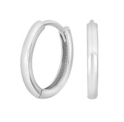 Rhod. sølv creoler 15mm - Urma.dk