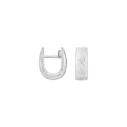 Rhod. sølv mat system - creoler Julia 12x4,5mm - Urma.dk