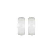 Rhod. sølv mat system - creoler Kira 8*20mm - Urma.dk